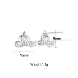 Wholesale 2022 Cartoon Simple Jewelry Cute Diamond Mini Mouse Child Stud Earrings For Girls