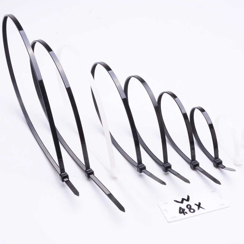 
12.4*750mm cable tie plastic small zip tie directly factory price cable tie tag for wires 