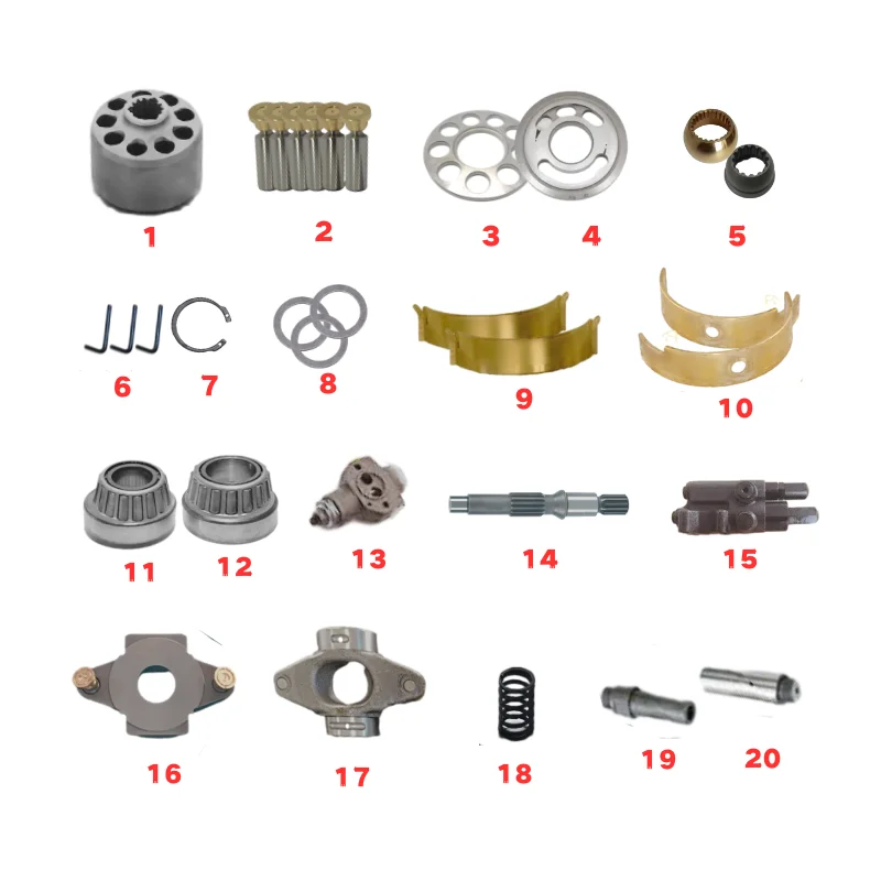 HF A10VSO Hydraulic Piston Pump Part Repair Kit Cylinder Block Swash Plate Saddle Bearing Ball guide Valve Plate For Rexroth