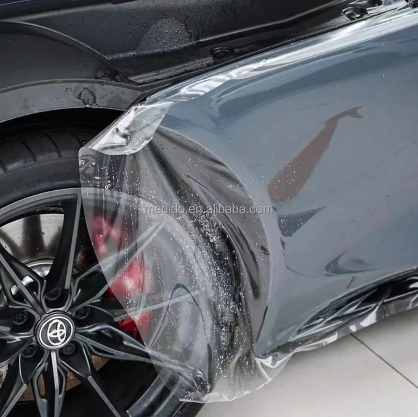 7.3 Mil Glossy Self-Healing TPU PPF Film Anti-Yellow Clear Hot Repairing Paint Protection for Cars Self-Adhesive Cover