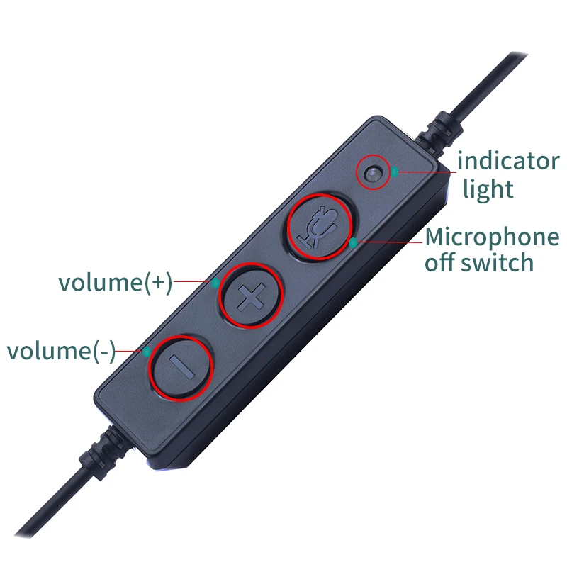 Dh600 call center operator headset customer service USB headset plug-in computer uses the voice card chip of customer service
