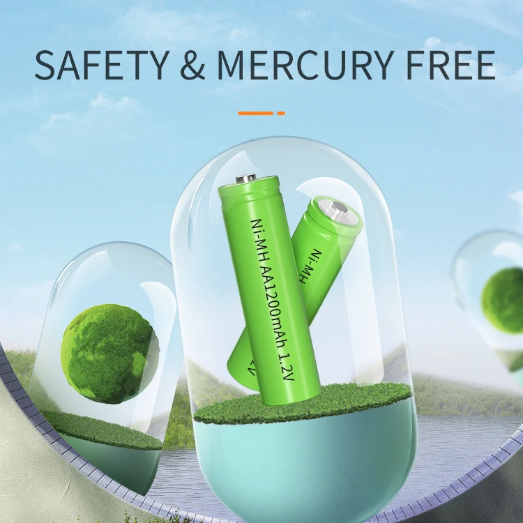 Заводская цена аккумуляторная батарея AA1800mAh Ni-MH батареи
