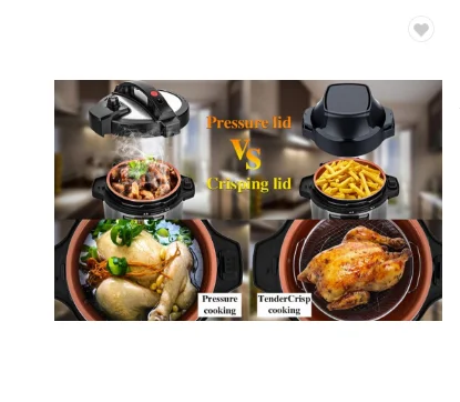 
Pressure GTAP06C1 Intelligent Slow Cooker LED Touch household Electric Air Fryer Pressure Cooker 2 in 1 