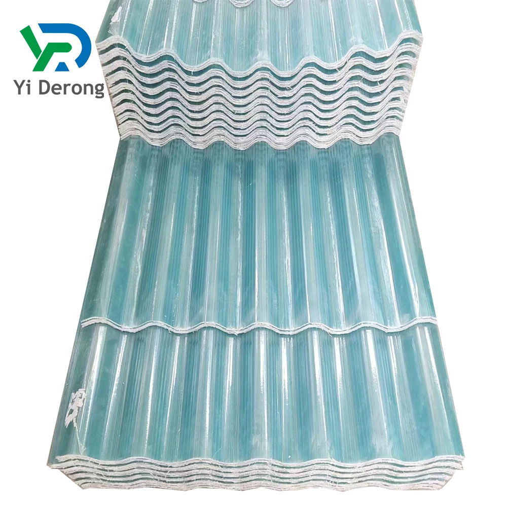Fiberglass transparent plastic sheet glass fiberglass roof tile