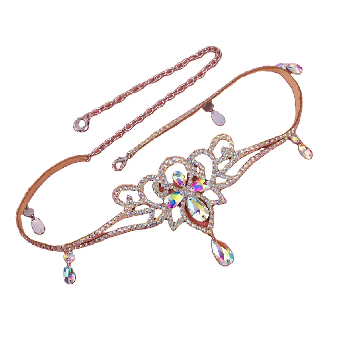 Waist Chain Oriental Dance Belt Color Diamond Dance Chain Accessories