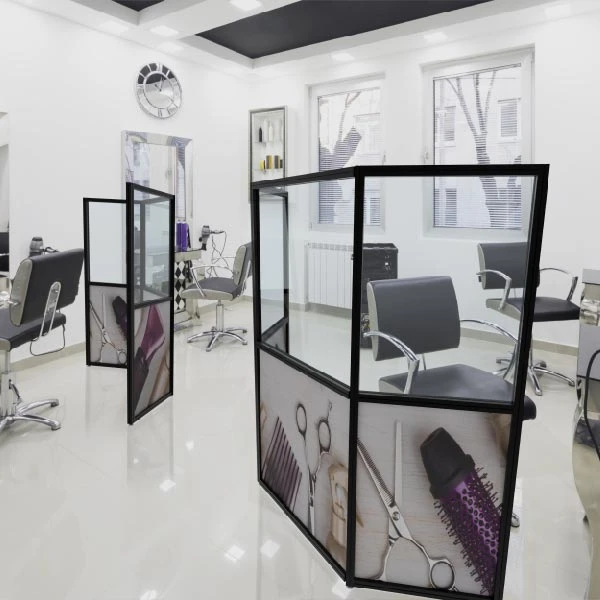 Assemble on site Acrylic Combo Walls Freestanding Walling suit for a wide variety of environments