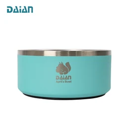 2022 New Products Double Wall Stainless Steel 18oz 32oz 64oz Pet Dog Food Feeding Bowls