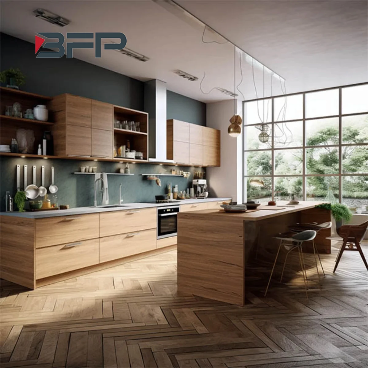 Kitchen Accessories Kitchen Material Furniture Cupboard Organizer PVC Kitchen Cabinet Modern Design Made in China
