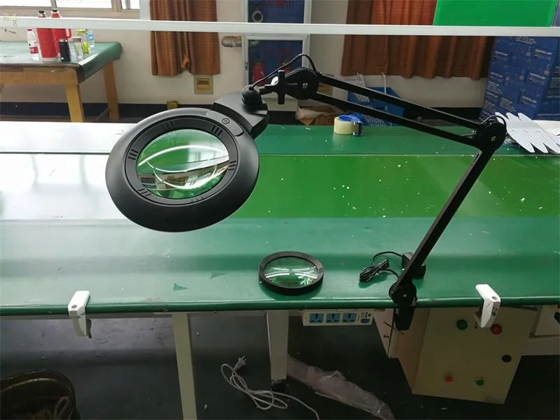 Лупа для наращивания ресниц для салона красоты, инструмент для татуировок и ухода за лицом, черная светодиодная лупа, увеличительная лампа