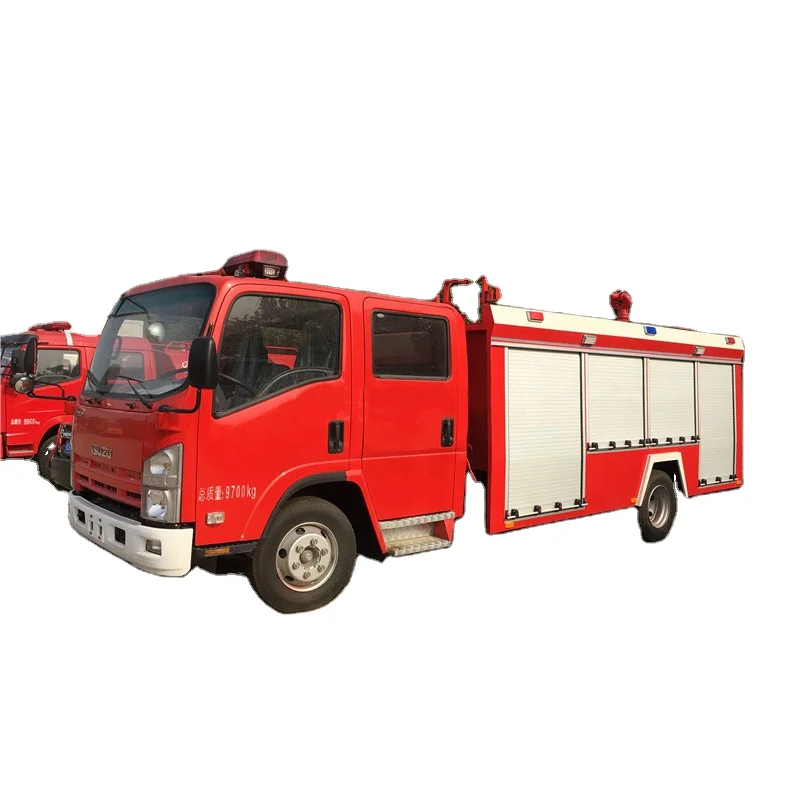 Japan famous brand foam fire truck 4*2 water tower fire fighting vehicle