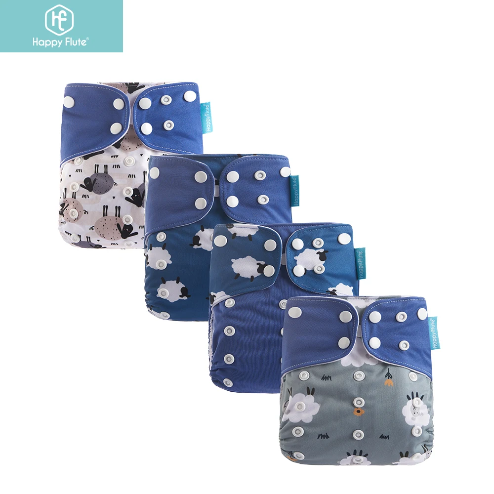 Popular Diapers Baby Reusable Nappies OEM/ODM Animal Pattern Cloth for Babies 3-15kg
