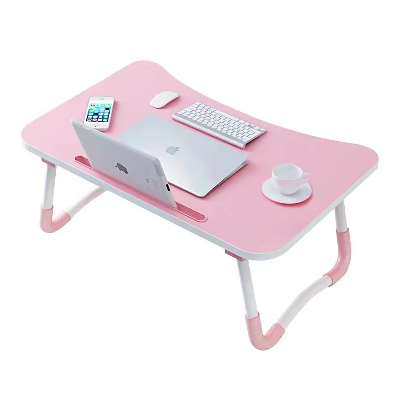 
Sale Laptop Table for Bed Folding Breakfast Tray Portable Mini Picnic Desk Storage Space Laptop Table 