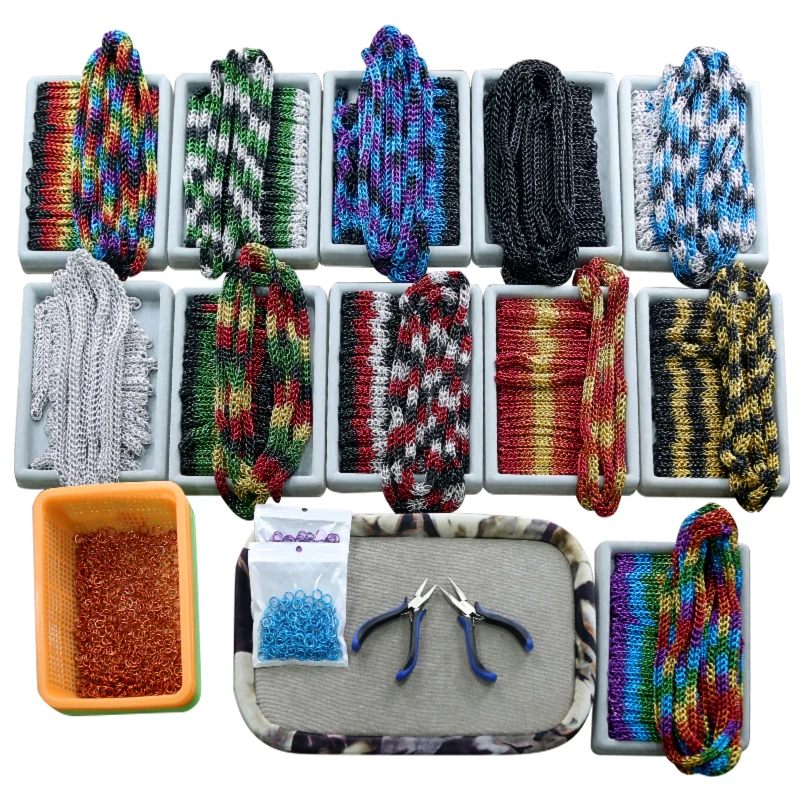 Hobbyworker изготовленная на заказ ручная работа Chainmail для ювелирных изделий сделай сам переходное кольцо браслет и ожерелье плетеная