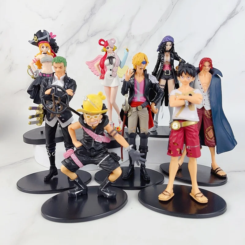 New Style One pieces Action Figures Wholesale Japanese Anime Figures Set for Decorative Ornament