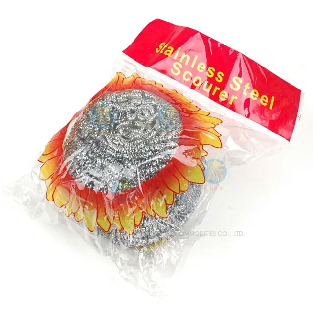 60g*1Stainless Steel Scrubber Scourer Cleaning Steel Sponge and Scouring Pads for Kitchen Cleaning