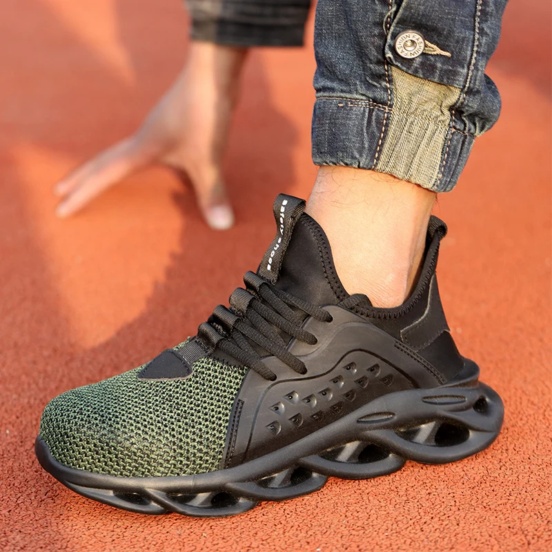 Dropshipping anti puncture steel safety toe shoes for men working sneakers woodland sport shoes unisex  safety shoes