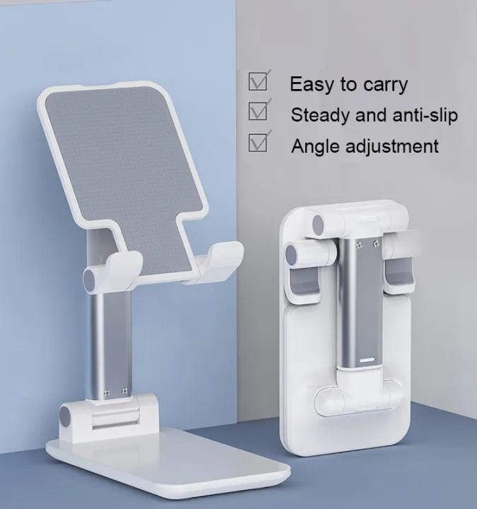 Adjustable angle and height phone bracket lazy phone holder Aluminum Alloy and ABS mobile phone holder