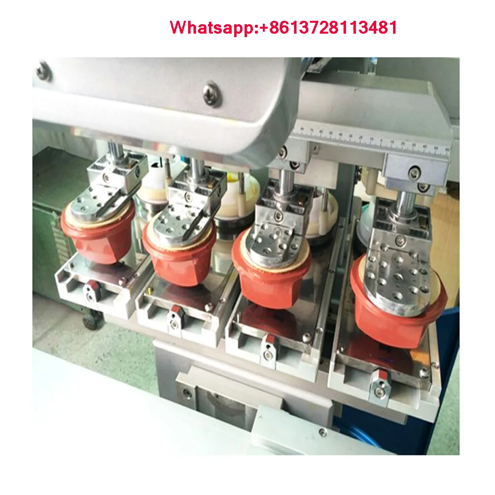 fabric logo 4 color pad printer glasses frame lens logo 4 color tampo printer