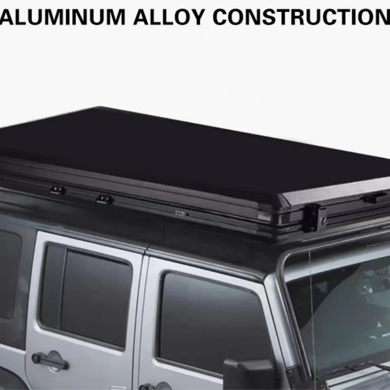 2024 Camping Outdoor Aluminum Roof Top Car Tent Hard Shell Top Roof Tent