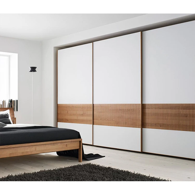 Foshan high-end custom colsets wooden bedroom wardrobe simple style wardrobe in order to store clothes
