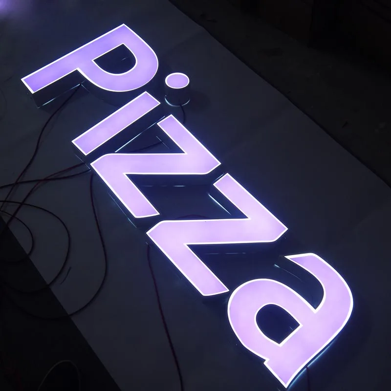 Заказная акриловая 3d светодиодная вывеска логотипа магазина с подсветкой алфавита
