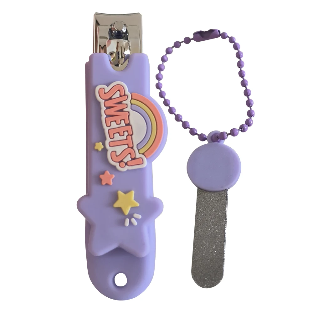 Purple Baby Nail Clippers Set Safe and Gentle Nail Clippers for Infants and Kids