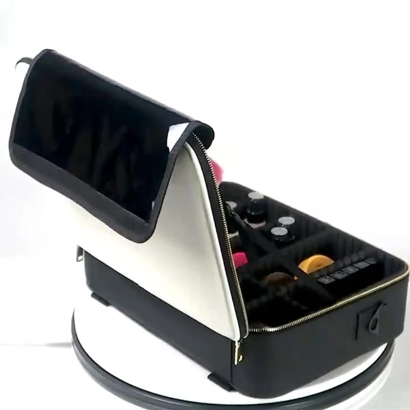 RPET Sublimation Blank Custom Pu Leather Cosmetic Organizer for women