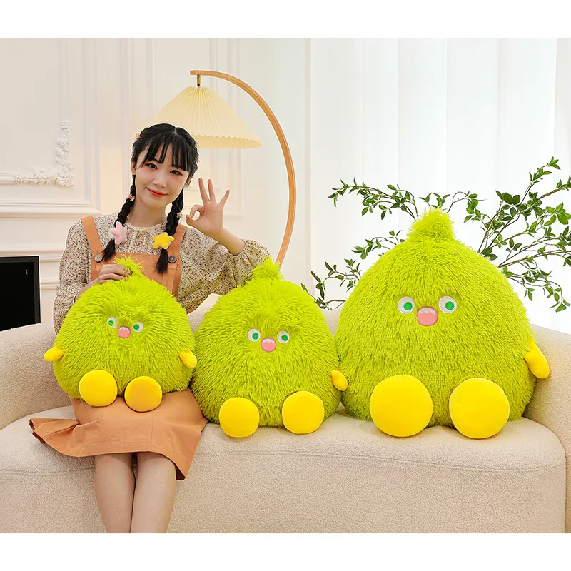 Cute Elf little monster plush toy big-eyed monster doll long-haired gift forgirls plush pillow
