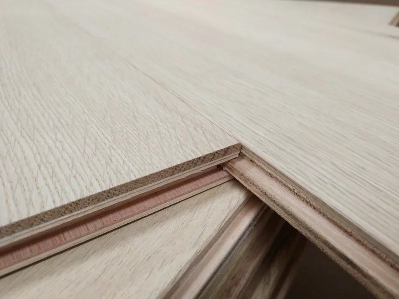 
Reclaimed oak unfinished wide plank engineered wood flooring 