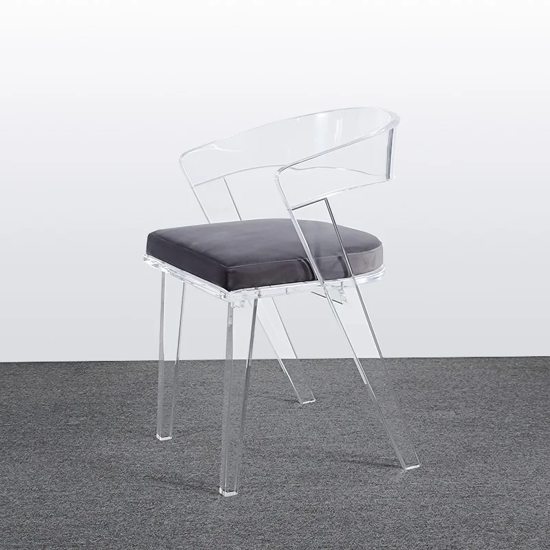 high quality luxurious clear high back chaise wedding party banquet transparent acrylic hotel chair