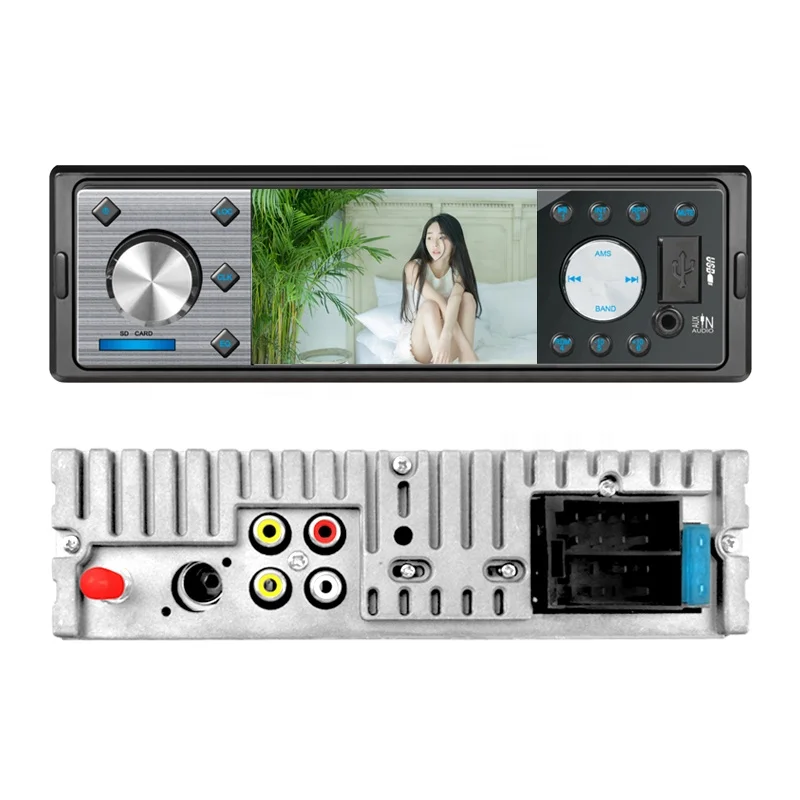 Popular OEM  single din DC12/24V 3 inch color led/lcd screen auto radio car stereo BT hands free rear view usb aux player