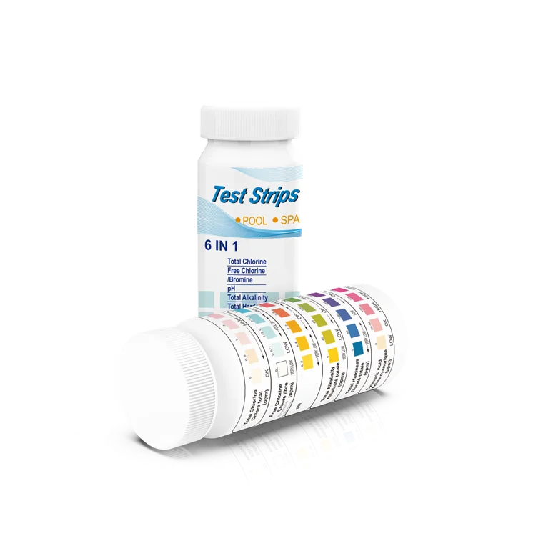 OEM test strips 6 in 1 Accurate reagent strips for water hot tub swimming pool 6 parameters