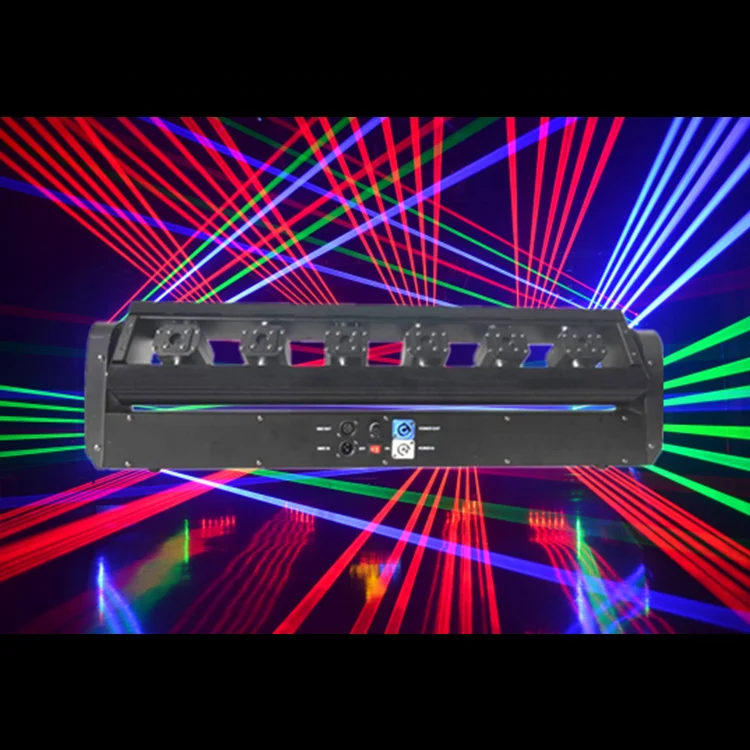 Night club bar hot selling dmx512 control 500mw*6 eye red beam laser bar 6 Heads beam Laser Light for stage
