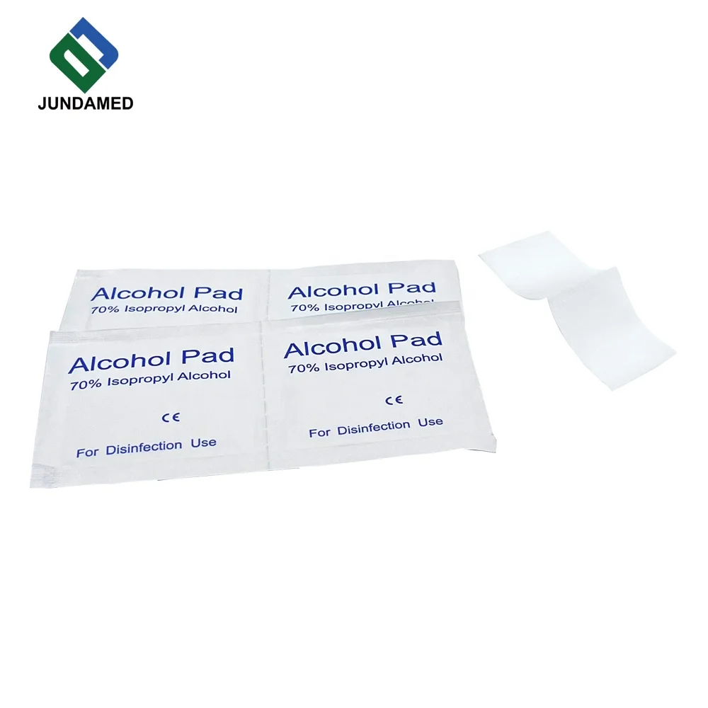 Sterile Non woven Alcohol Swab 70% Isopropyl alcohol prep pads 30x60mm Medical Grade Alcohol Swabs