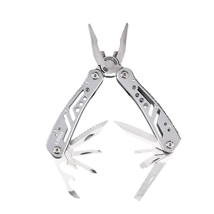 Multifunctional Stainless Steel Mini Combination Knife Pliers Outdoor Camping Folding Tool Cutting OEM Customizable Industrial