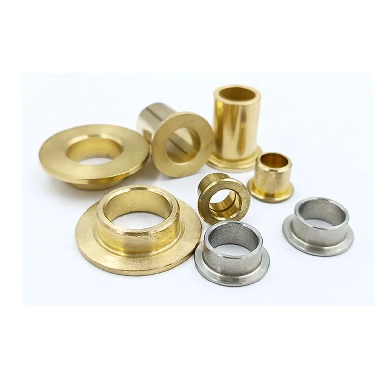 Customized CNC Bushing Brass Flange Bushing Aluminum Bronze Steel Sleeve Bushings