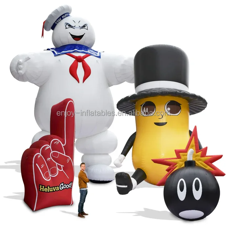 Custom Logo Big Giant Outdoor PVC Promotion Display Inflables Product Character Design Printing Inflatable Model for Advertising