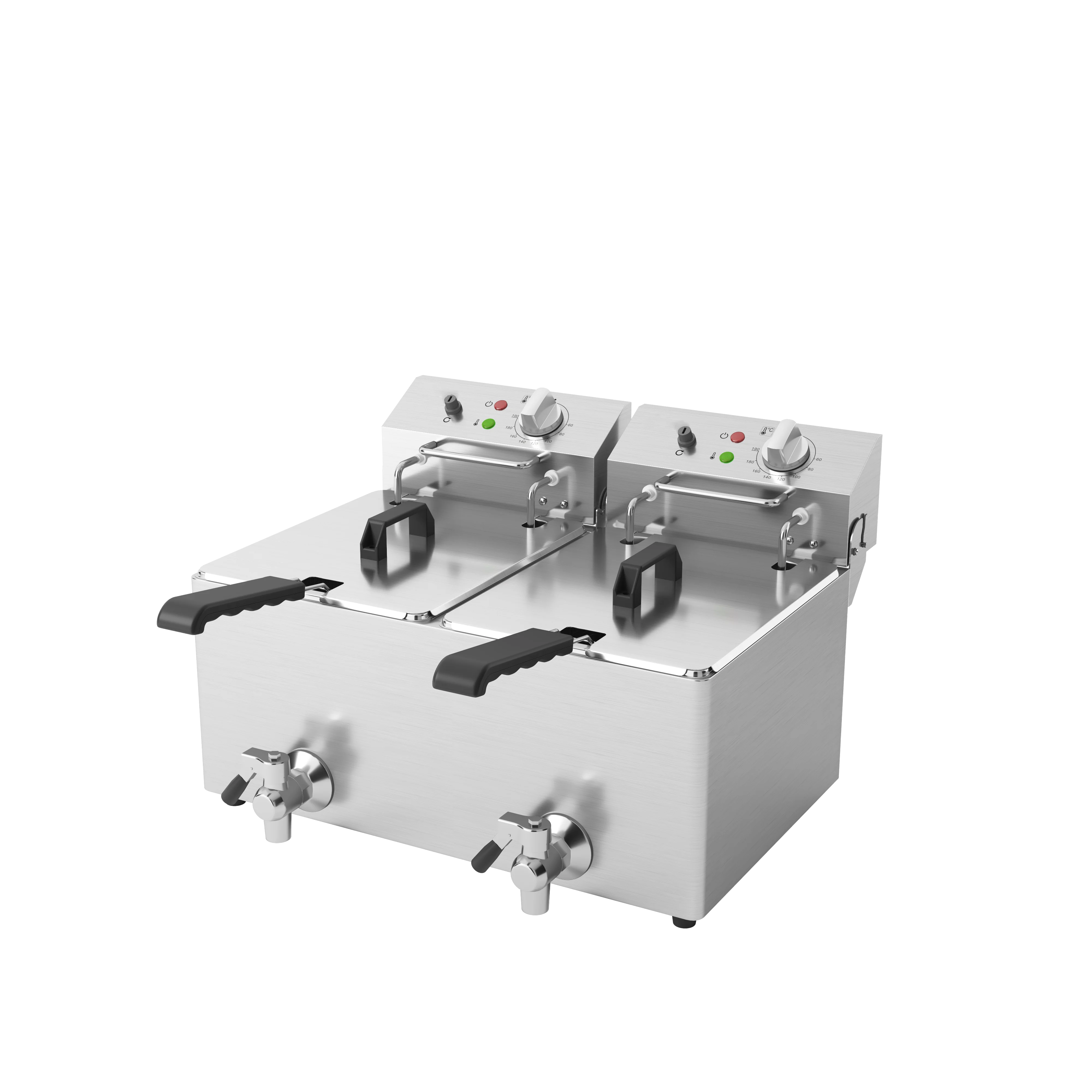 Commercial Grade Stainless Steel 304 Electric Fryer Efficient Durable French Fries Fried Chicken Indoor Outdoor Use Hotels