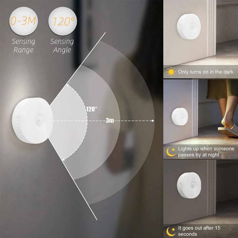 Customization Night Lights Rechargeable Motion Sensor Led Light Led Motion Sensor Cabinet Light