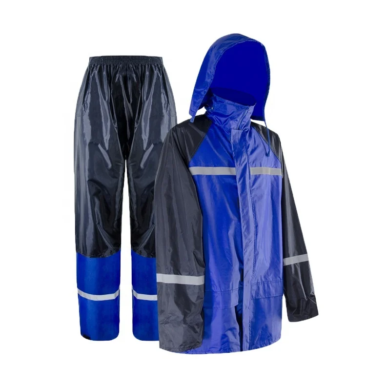 OEM Safety reflective raincoat with mesh lining clothing