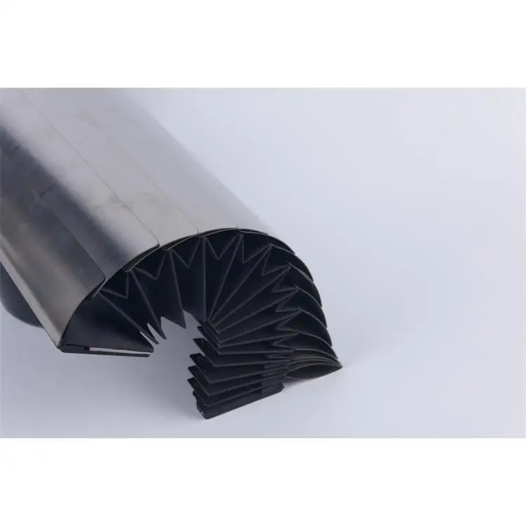 Finely Processed Telescopic Bellows Cover Lift Finned Bellow For Cnc Machine