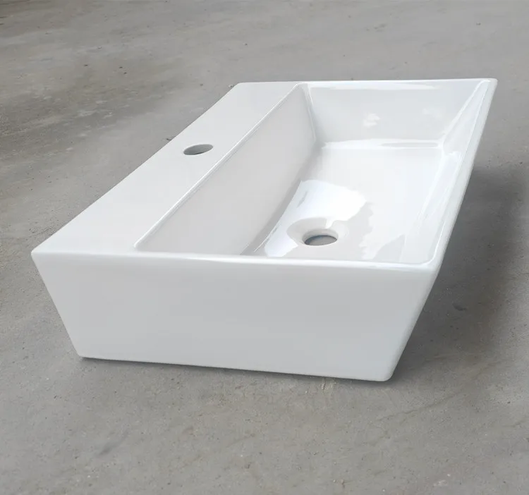 Wholesale ceramic lavatory sink vanity hand wash basin for hotel bathroom sink