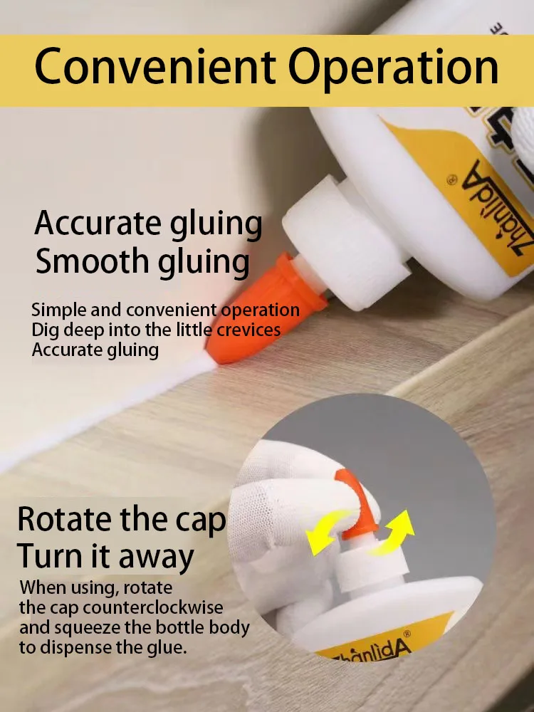 Wood White Glue 60ML 120ml Sticky Powerful Sticky Door Frame Floor Wooden Chair Table Plank Wood Redwood Adhesive