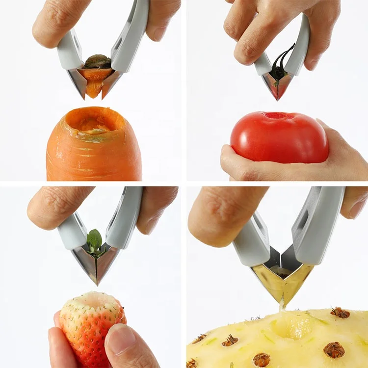 2023 hot sales kitchen tools Strawberry Huller Stem Remover Strawberry Corer