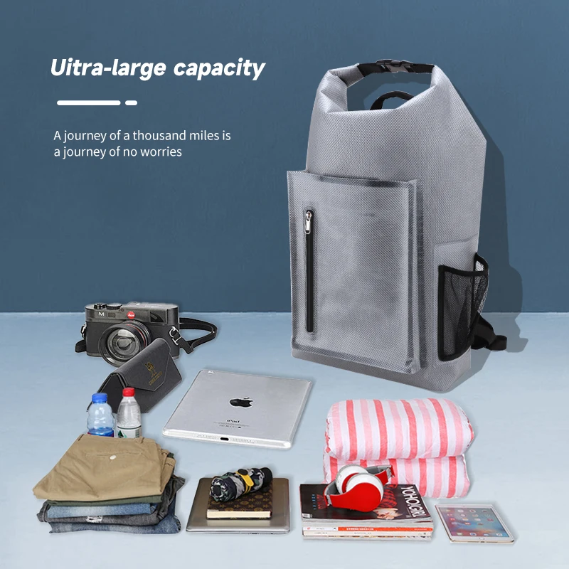 Outdoor Waterproof Large Capacity Yoga Mat Back Pack Side Mesh Pockets Garment Weekender Gym Travel Backpack Bag