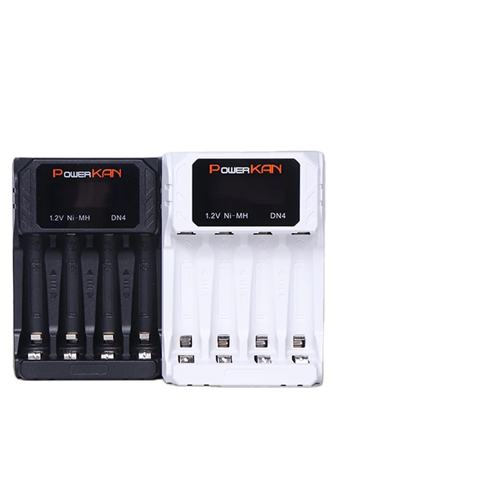 QC 3.0 4-Slot ABS Electric Charger 5A USB Charger DC Port 18650 LI-Ion Battery Smart Watch Camera-US Standard Quality Control