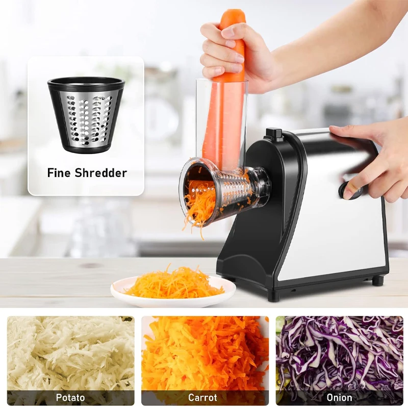 Potato cutter grinder Kitchen Salad Maker Cutter Vegetable Cheese Grater Carrot Shredder Slicer Fruit machine