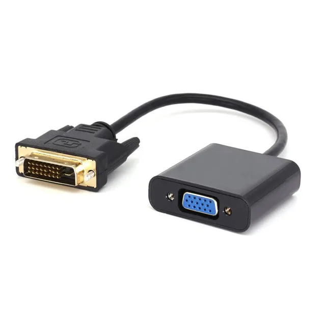 DVI-I переходник с переходником VGA Female 24 + 5 двухканальный 15-контактный для ПК
