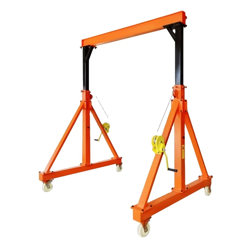 gantry cranes 3m small shipyard mobile single girder 2 ton portable gantry crane