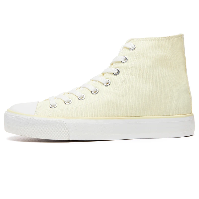 Wholesale Multicolor High Top Canvas Shoes Sneakers Women Customized Lace Up Casual Canvas Trendy Shoes